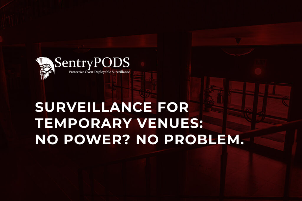 Surveillance for Temporary Venues No Power No Problem