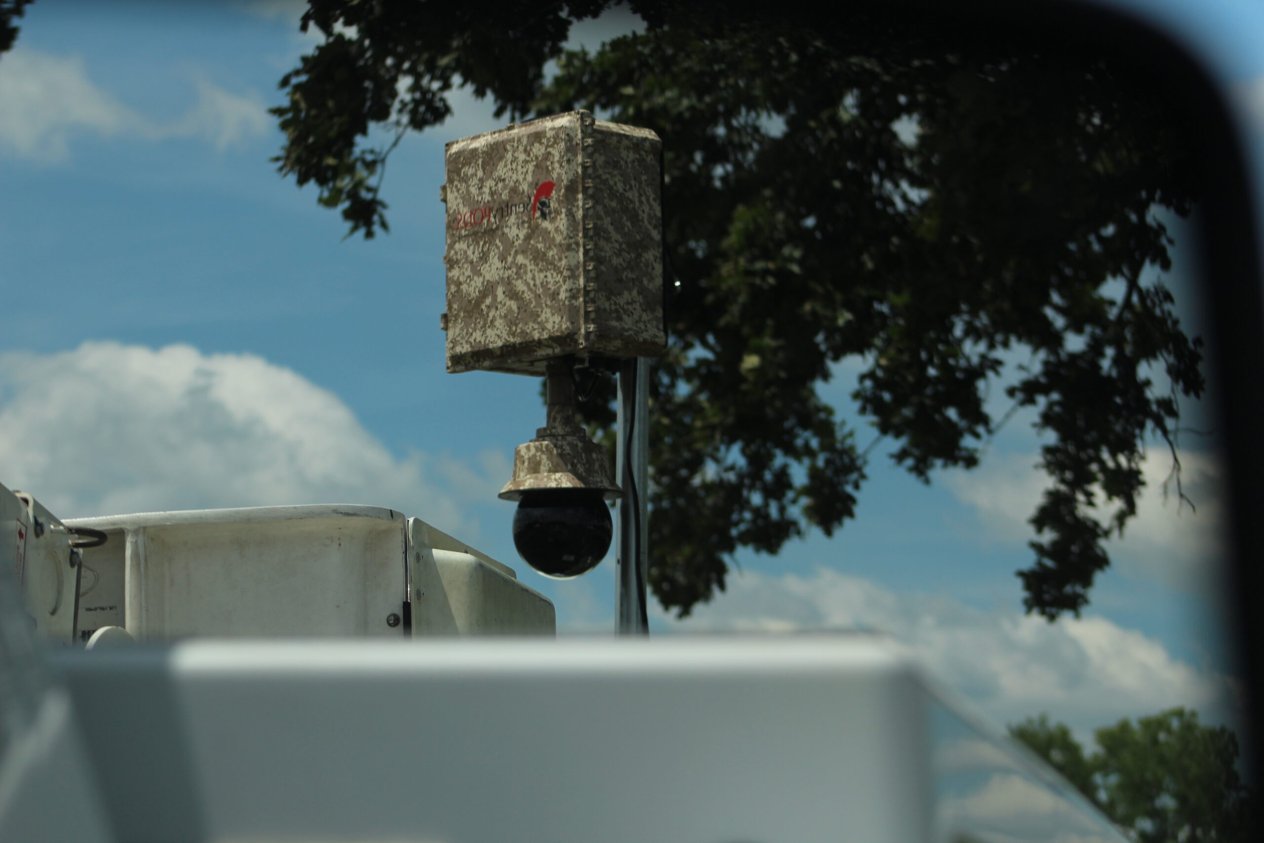 Hunter surveillance unit monitoring the Kent Balloon Festival grounds